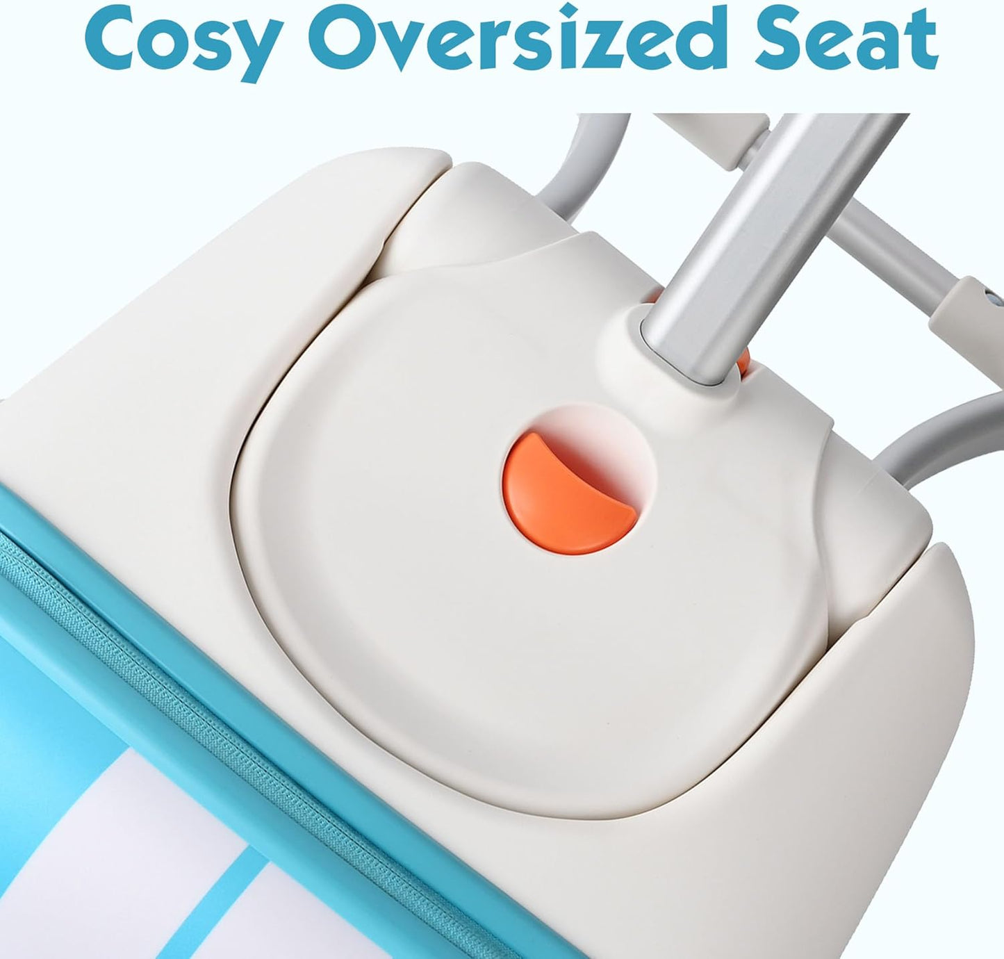 Kids Ride-on Luggage with Spinner Wheels Suitcase, Kid's Ride-On Suitcase Help Your Child Relax, Carry On Trolley Luggage (lightBlue)