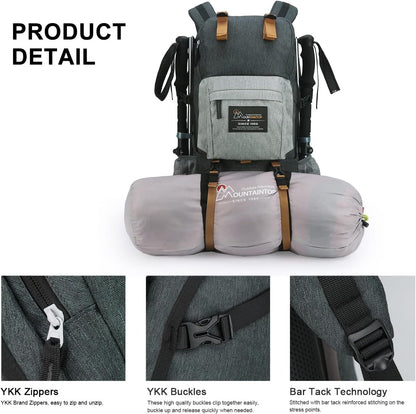 MOUNTAINTOP 40L Hiking Backpack Lightweight Travel Backpack for Men&Women Outdoor Camping Backpacking
