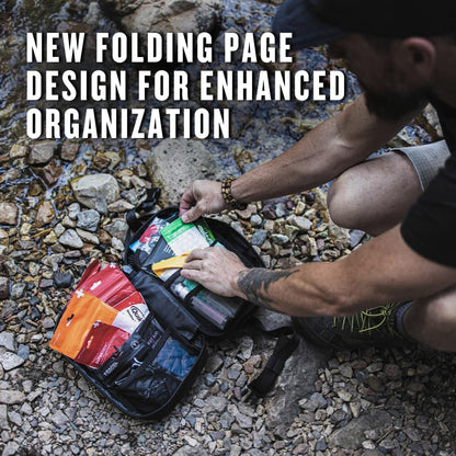 My Medic MyFak Mini Pro First Aid Kit - Small and Lightweight for Camping Hiking and Backpacking - 70 Items IFAK with Tourniquet - HSA/FSA Great for Travel - Coyote