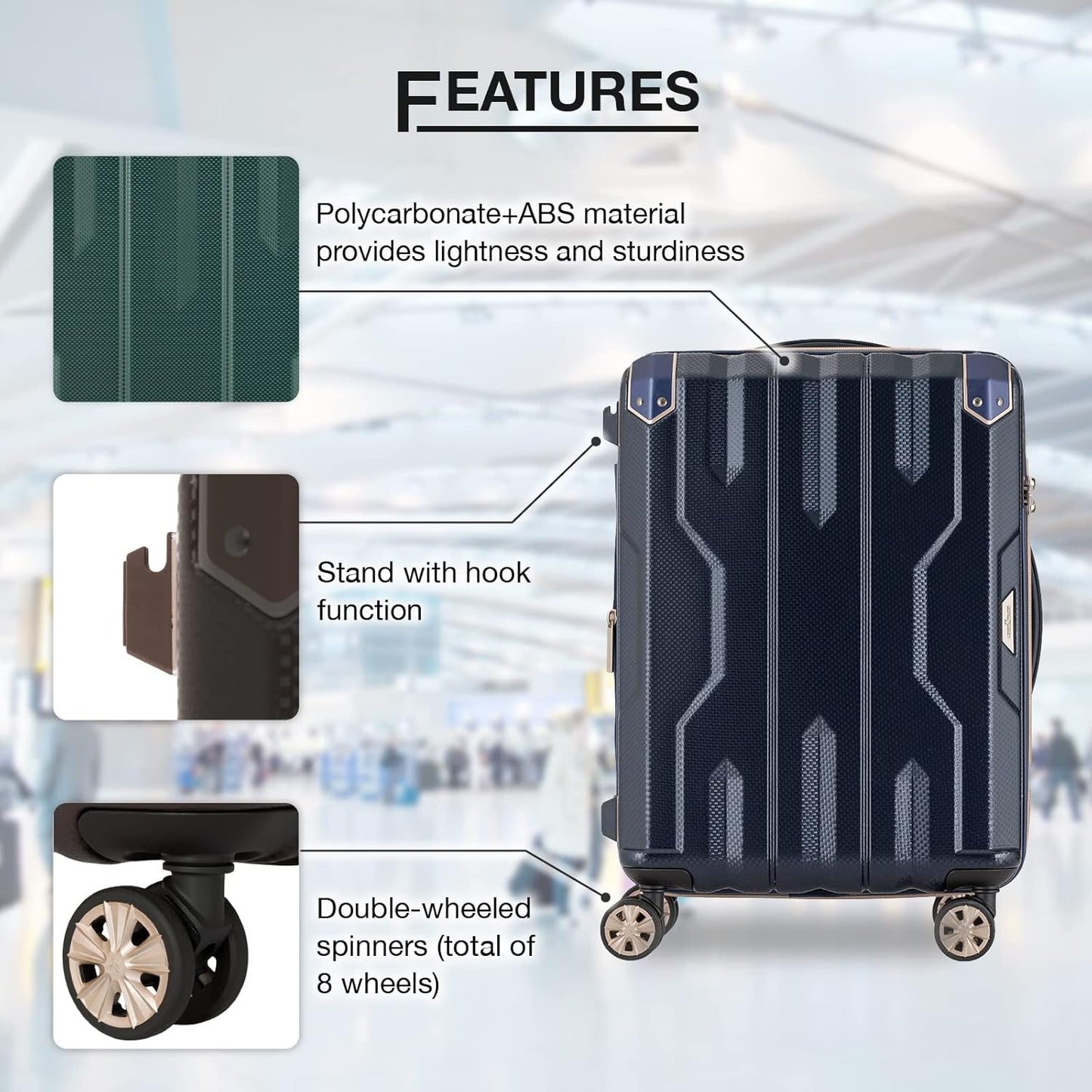 LEGEND WALKER SPATHA Hardside Expandable Luggage, 27-inch, Mocha, 5109-60-MC