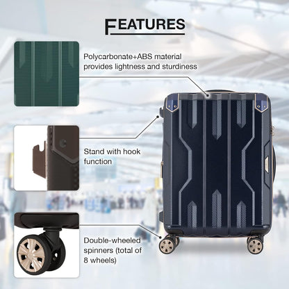 LEGEND WALKER SPATHA Hardside Expandable Luggage, 27-inch, Mocha, 5109-60-MC