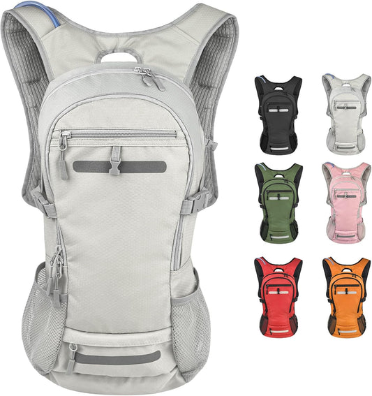 Zavothy 18L Multipurpose Hiking Backpack with 3L Water Bladder – Durable Hydration Backpack with Insulated Bladder Compartment, Hidden Helmet Holder & Rain Cover – for Hiking, Commuting, and Camping