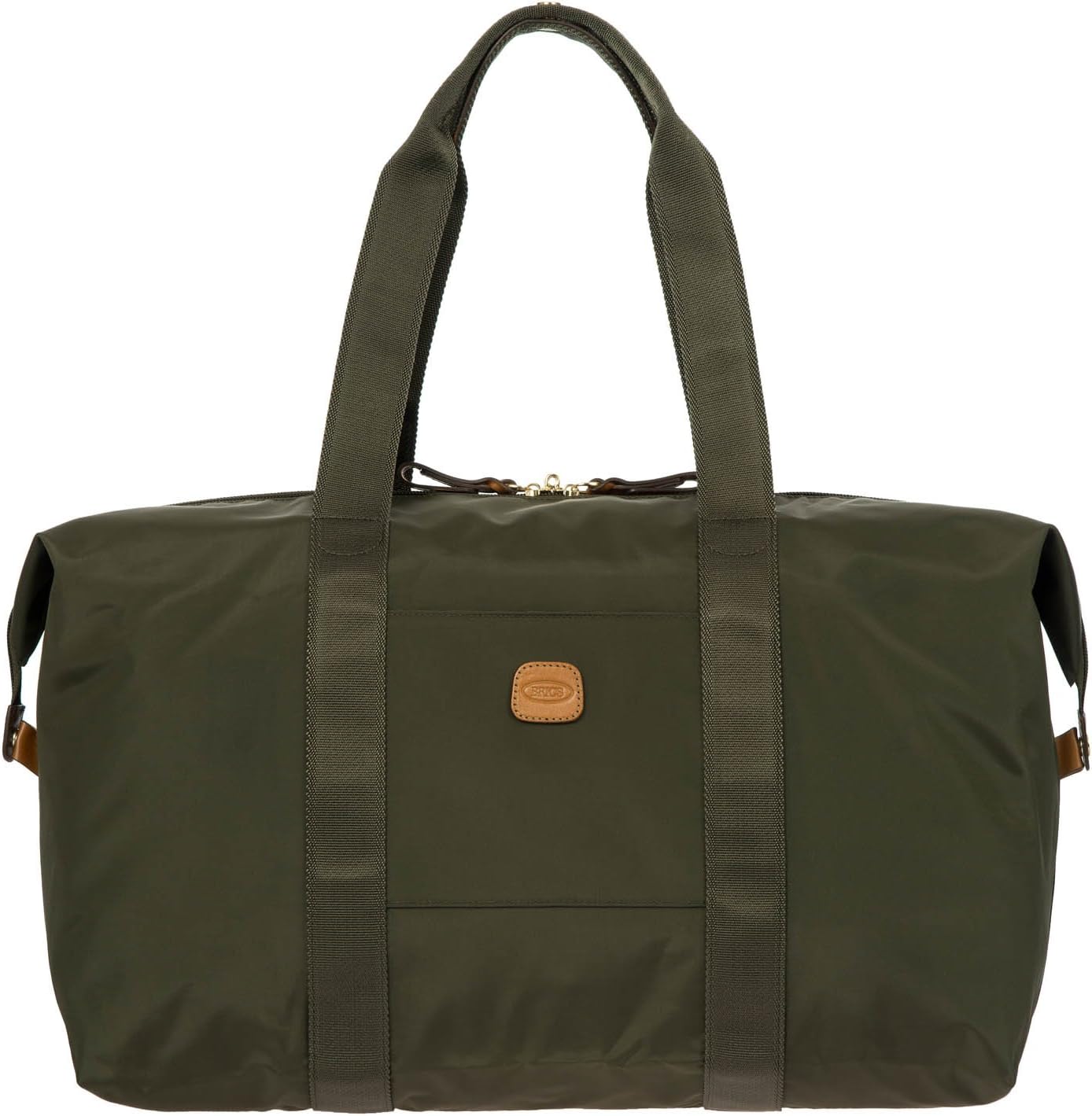 Bric's X-Bag/X-Travel 2.0 Folding Duffel Bag - 18" Carry On and Overnight Travel Bag - Olive