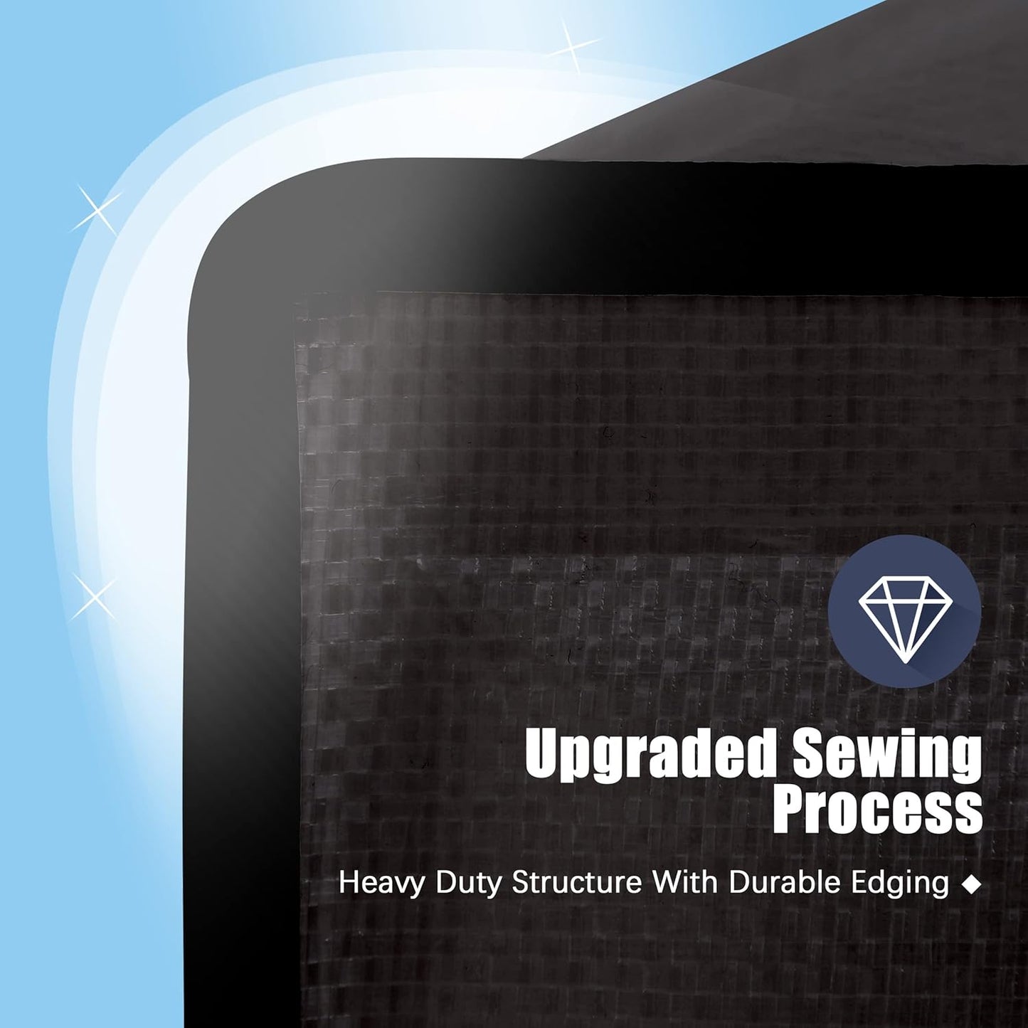 4 Pack Large Strong Moving Bags with Zippers & Carrying Handles - Water-Resistant - Heavy Duty Storage Tote for Space Saving Moving Storage, Fold Flat, Alternative to Moving Box (Black)