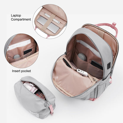 LONG VACATION 3 Piece Carry On Luggage 20 Inch Suitcase with Spinner Wheels, ABS+PC Hardshell Suitcase set with TSA Lock & YKK Zipper