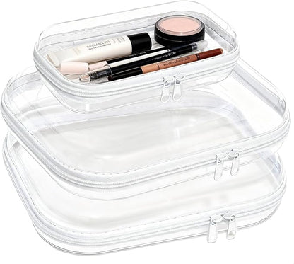 3PCS Zippered Transparent Cases by Unknown