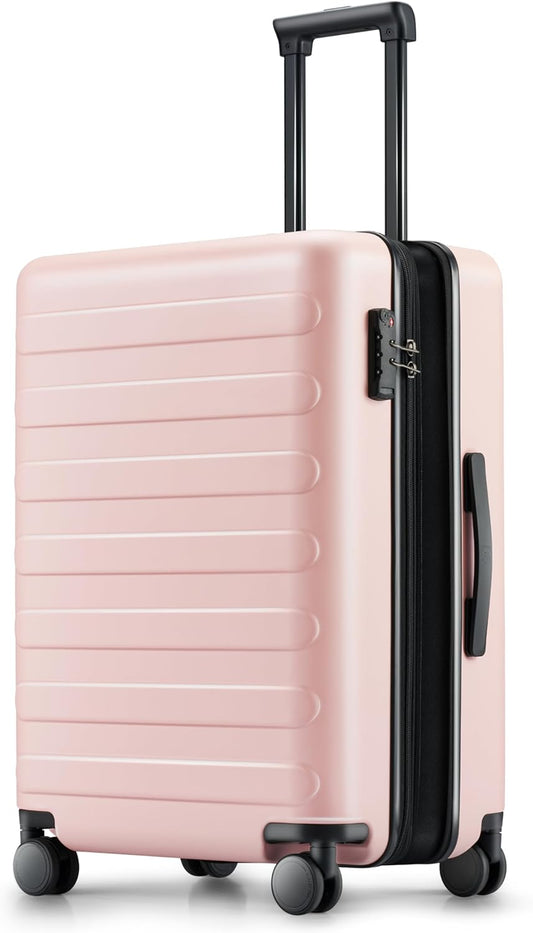 Carry on Luggage 22 X 14 X 9 Airline Approved, 20 Inch Luggage for 3-5 Days Travel, Double Spinner Wheels, 100% Hardshell PC, TSA Lock (00-Pink (Expandable), Carry-On 20-Inch)