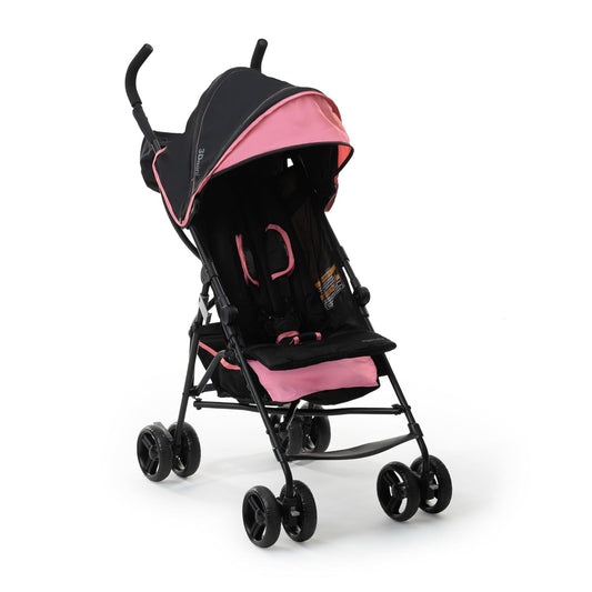 Ingenuity 3D Mini Convenience Stroller – Lightweight Stroller with Compact Fold, Multi-Position Recline, Canopy with Pop Out Sun Visor and More – Umbrella Stroller for Travel, Pink