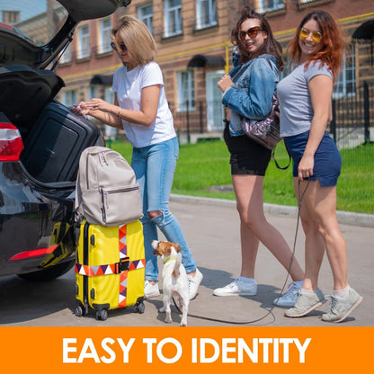 Adjustable Travel Luggage Strap Suitcase Belt Travel Bag Accessories 1.96 in W x 6.23 ft L