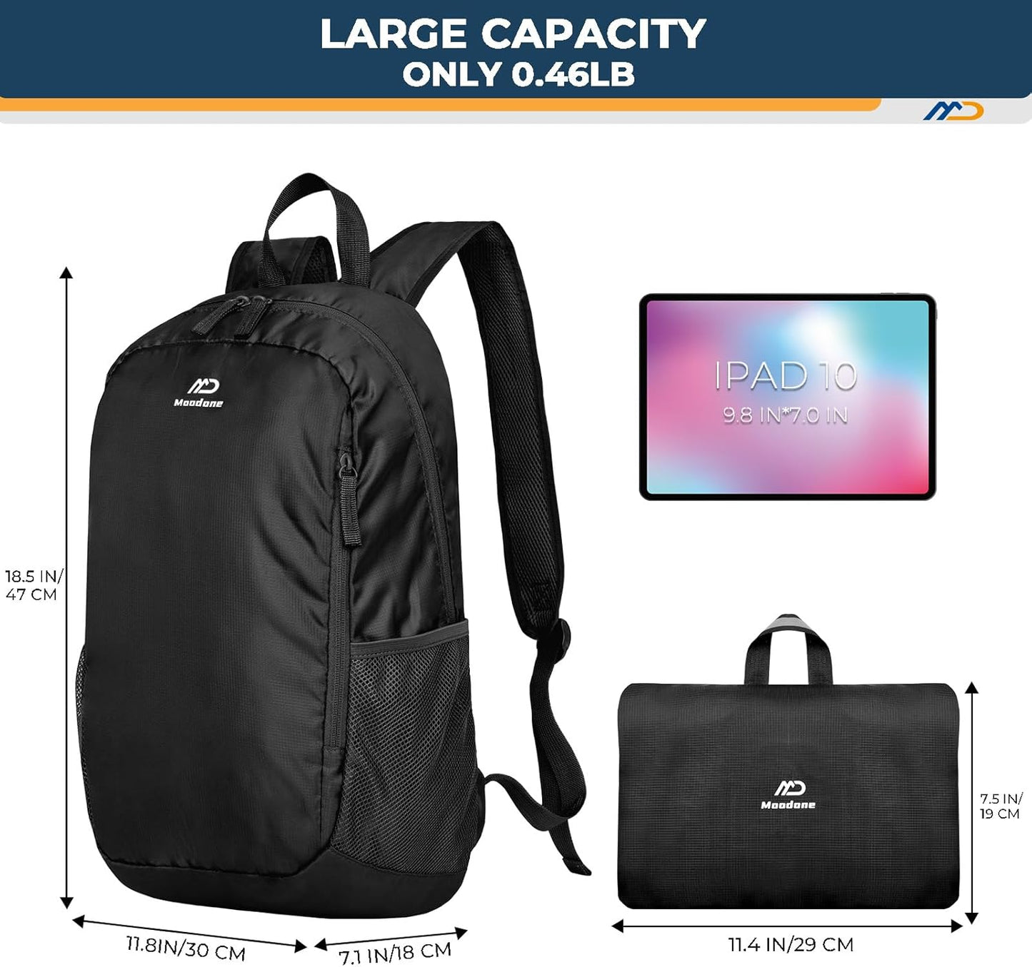 Lightweight Packable Hiking Backpack,30L Back Pack Travel Outdoor Waterproof Foldable Ultralight Camping Vacation Daypack for Woman Man