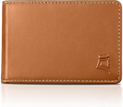 Kings Loot Wallet for Men | Customized Minimalist Slim RFID Blocking Leather Design with Cash Pocket & Card Pull Strap | Holds 1-15 Cards | Stylish & Durable Wallets