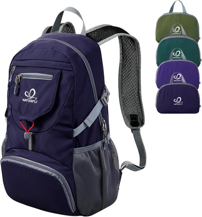 WATERFLY Small Lightweight Packable Backpack: 20l Ultra Light Foldable Travel Hiking Camping Daypack Day Pack for Man Woman