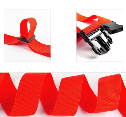 4Pcs Luggage Straps for Suitcase Travel Accessories TSA Approved, 80In Long Belts to Keep Your Suitcase Secure, Adjustable Bag Straps with Quick-Release Buckle for Travel Bag Closure, Red