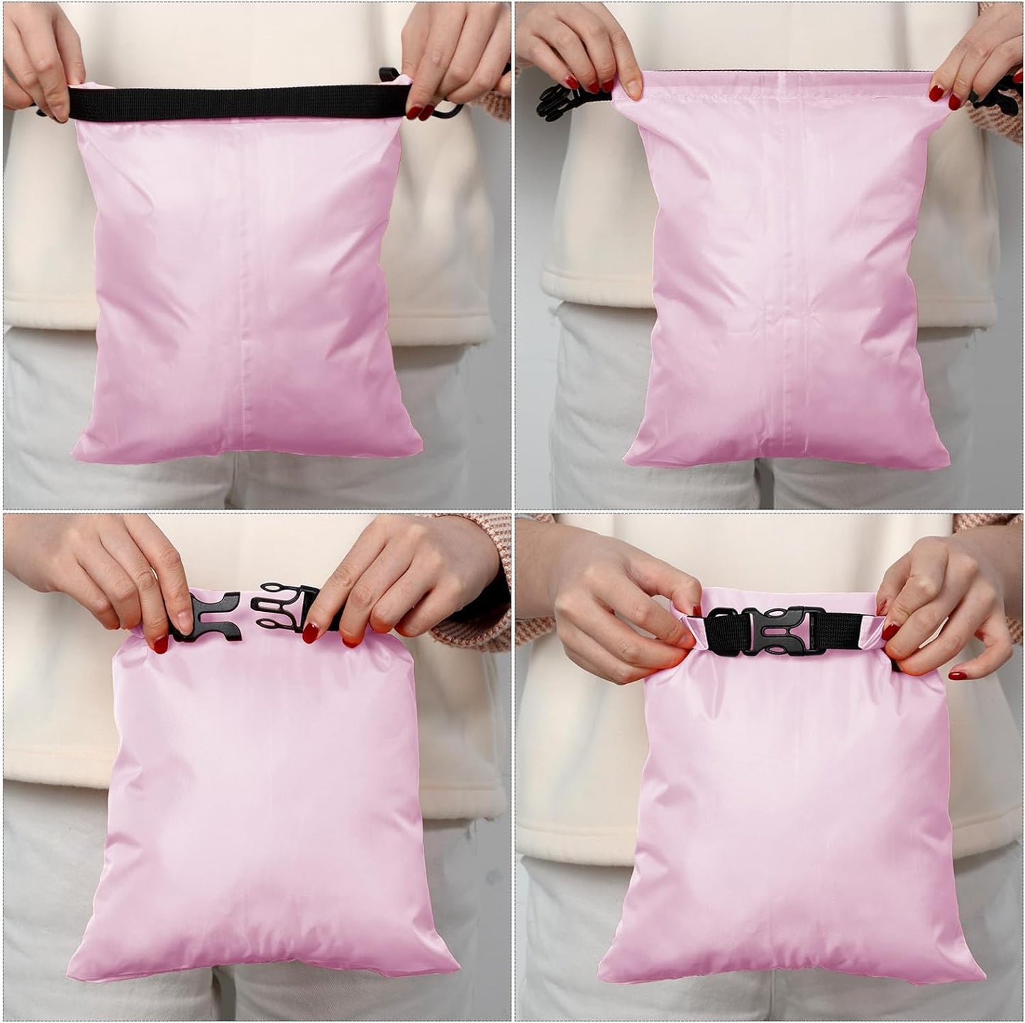 Shappy Waterproof Dry Bag Set 6 Sizes Lightweight Sacks and Long Adjustable Shoulder Strap Outdoor Water Proof Keep Gear Dry Bag Stuff Sacks for Backpacking, Boating, Hiking, Camping