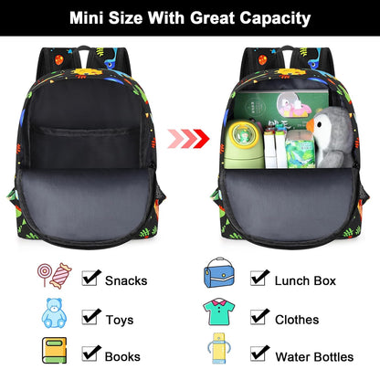 Accmor Toddler Backpack Leash, Cute Kids Backpack with Anti Lost Wrist Link, Mini Child Backpack Leash Baby Walking Harness for Travel, Small Dinosaur Backpack Tether for Boys Ages 1-3