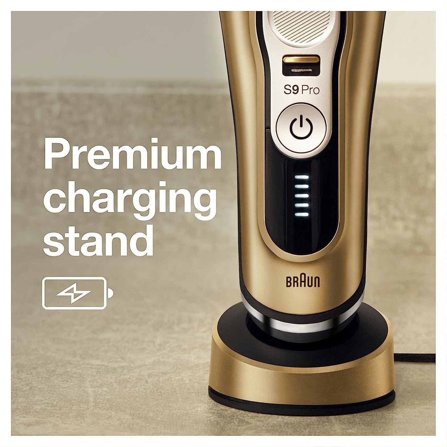Braun Series 9 Pro 9419s Electric Shaver for Men, Wet & Dry Shave, Shaving Kit with 4+1 Head with ProLift Trimmer