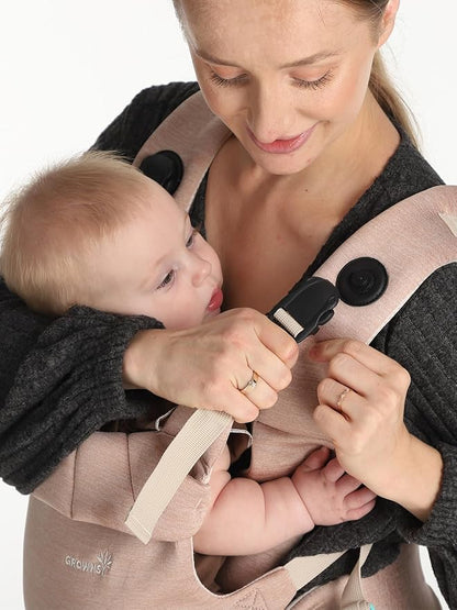 Grownsy Baby Carrier Newborn to Toddler, Ergonomic & Cozy Wraps - Image 3