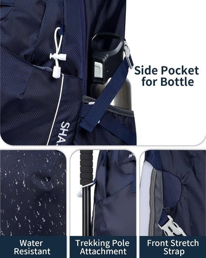 Hiking Backpack 40L Lightweight Waterproof Daypack for Men Women Outdoor Camping Mountaineering Trekking Travel Bag