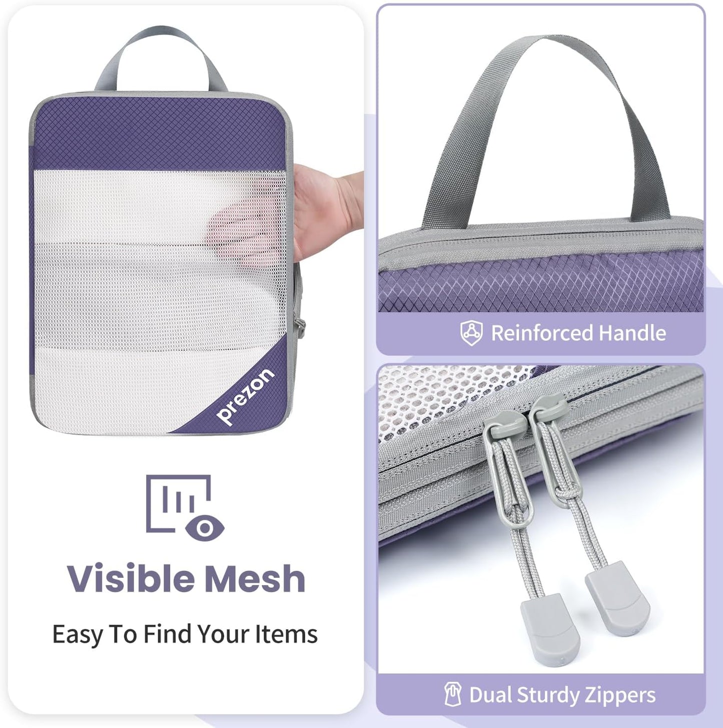 8 Set/6 Set/4 Set Compression Packing Cubes for Travel, Lightweight Vacation Travel Essentials, Travel Accessories for Suitcase Organizer Bags Set, Durable Luggage Organizer