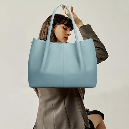 KKXIU Tote Bag for Women Vegan Leather Shoulder Purse Large Capacity Travel Bag