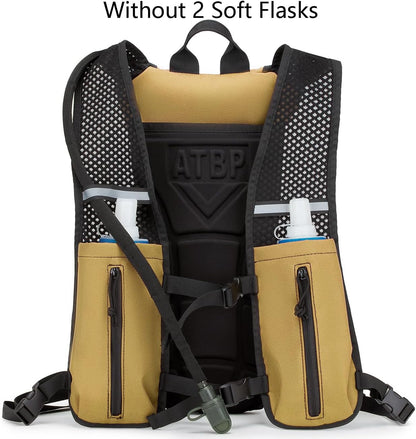 ATBP Running Hydration Vest Pack Tactical 3L Water Bladder Backpack Bag for Cycling Marathon Hiking Daypack Men & Women