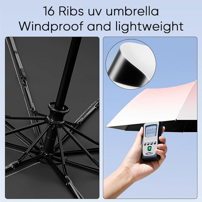 Compact Travel Umbrella - Auto Open Close Small Umbrella, Lightweight Design for Sun & Rain Protection