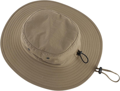 Home Prefer UPF50+ Mens Sun Hat Wide Brim Fishing Hat Sun Protection Beach Gardening Bucket Hat for Men Women
