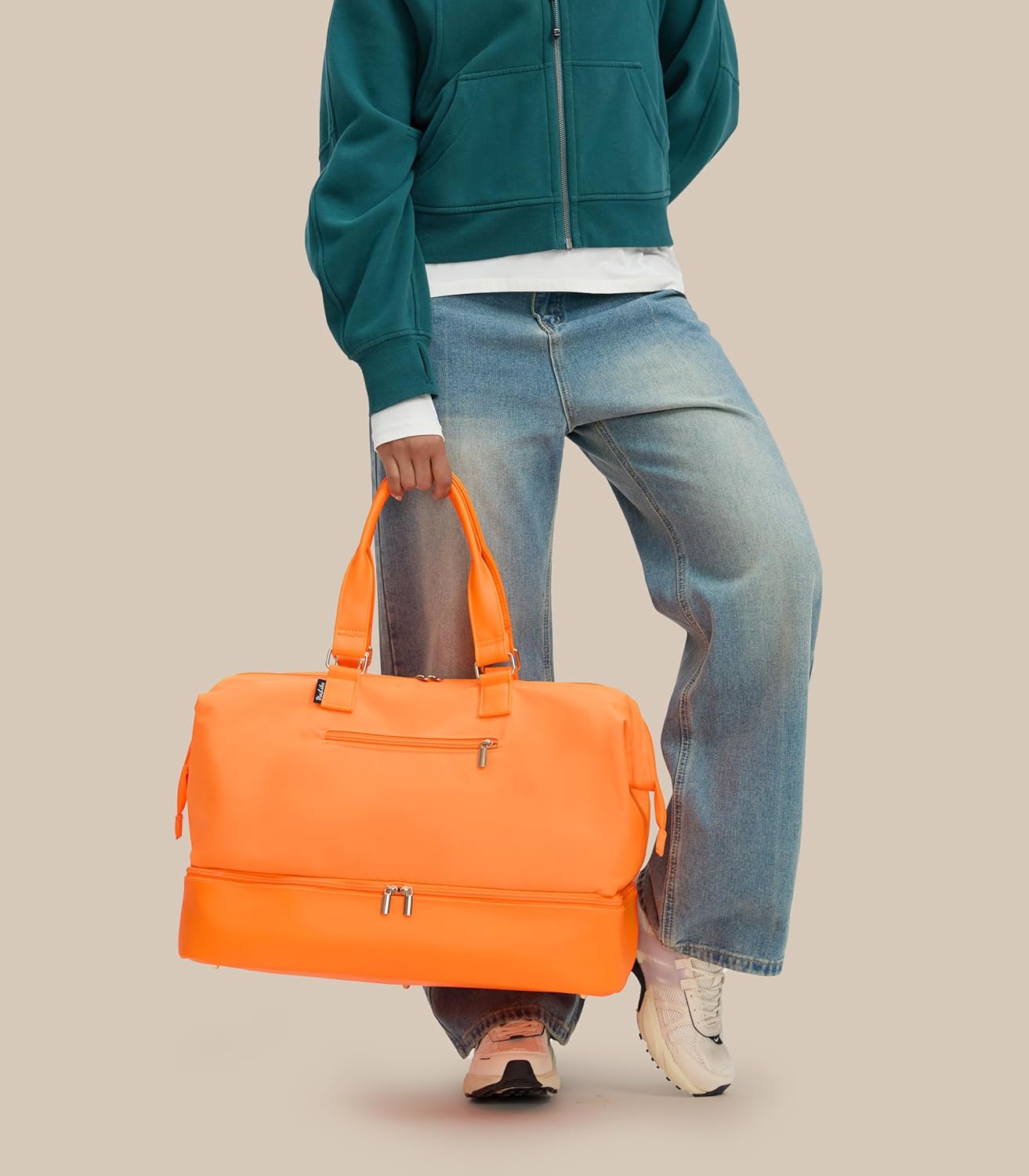 Weekender Bags for Women, Large Travel Duffel Bag with Shoes Compartment, Carry On Overnight Tote Bags with Toiletry Bags, Hospital Bags for Labor and Delivery