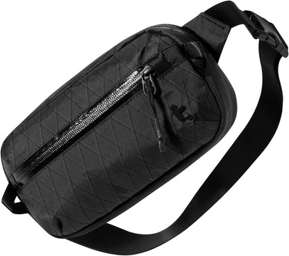 tomtoc 1.5L X-Pac Sling Bag with RFID Blocking, Crossbody Bag Minimalist Chest Shoulder Pack for Men/Women, Water-resistant Lightweight Casual Funny Pack for Travel, Daily Commute