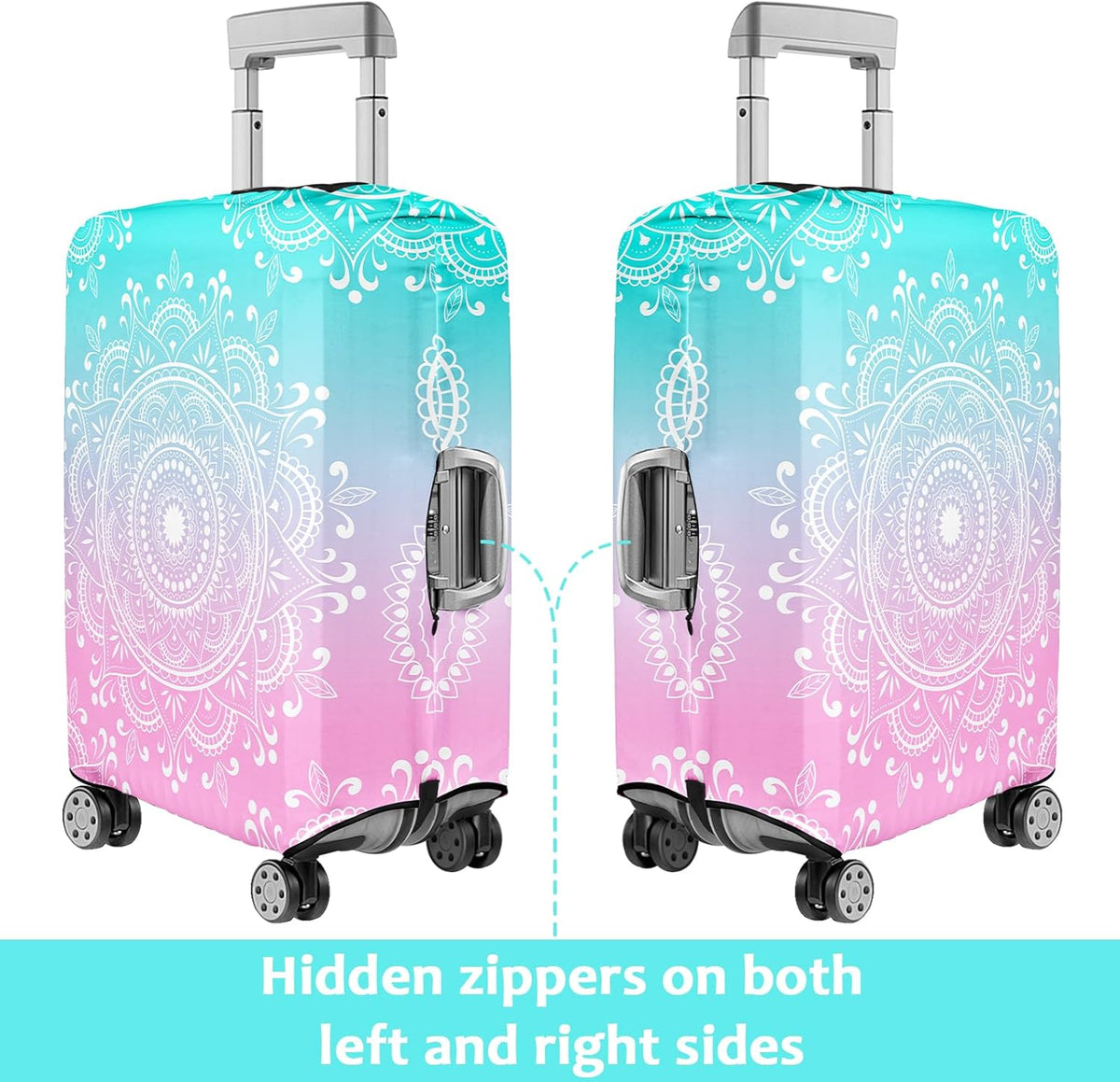 Luggage Cover for Suitcase Elastic Suitcase Cover Protector, Carry On Luggage Sleeve Anti Scratch Travel Essentials Fits 20-22