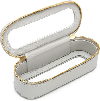 Aveniee Slim Clear Makeup Brush Bag, Small Cosmetic Brush Holder, Mini Toiletry by Aveniee