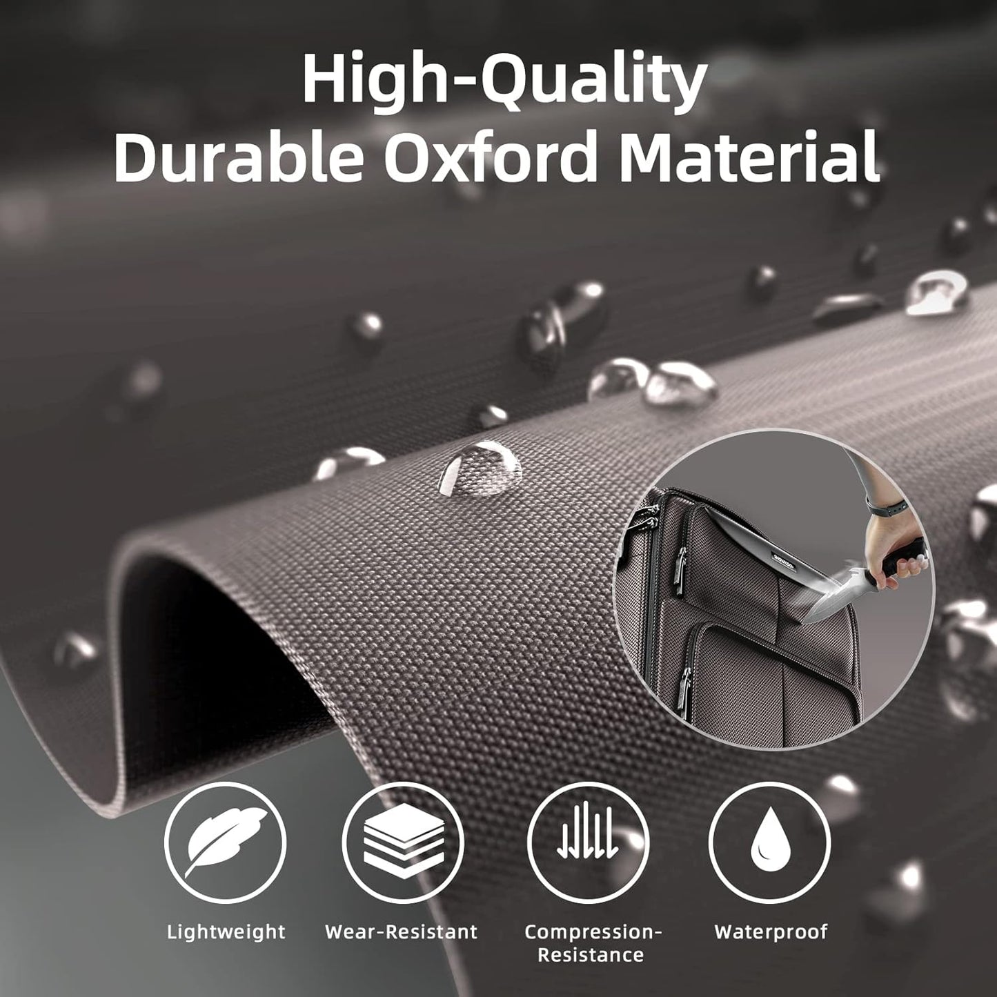 SHOWKOO Luggage Sets 3 Piece Softside Expandable Lightweight Durable Suitcase Sets Double Spinner Wheels TSA Lock Light Coffee (20in/24in/28in)