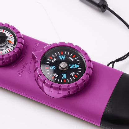 Emergency Survival Safety Whistle，Whistle for Kids with Lanyard,Compass,Thermometer,Ideal for Kayaking, Boating, Hiking, Camping, Climbing