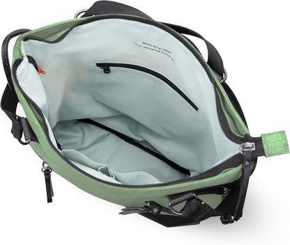 Sherpani Tempest, Anti Theft Convertible Backpack Tote, 14L Travel Backpack, Travel Gifts for Women, Handbags, RFID Protection, Metal Hardware, Fits 15” Laptop (No Sleeve) (Basil)