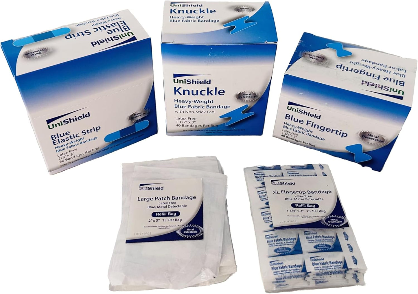 4-Shelf Restaurant Metal 1st Aid Cabinet Class A, Large Capacity First Aid Wall Mount Medicine Cabinet, Secure Metal Med Box with Easy Access, Exceeds OSHA/ANSI Z308.1 2015, Over 750 Pieces