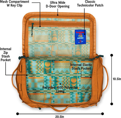 Baboon to the Moon Go-Bag Small 40L – Detachable Straps, Small Duffle Bag for Travel, Gym Bag for Women, Mens Travel Bag, Duffel Bags for Traveling, Travel Duffel Bags for Women (Caramel)