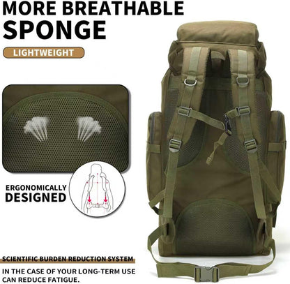 Hiking Backpack for Men 70L/100L Camping Backpack Military Rucksack Molle 3 Days Assault Pack for Climbing