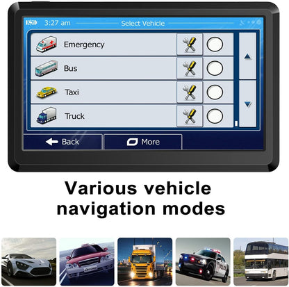 2025 Map Car GPS Navigation GPS Navigation for Truck & RV & Car, Driver Alerts, Turn-by-Turn Directions, Free Update Map