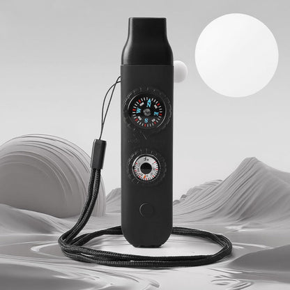 Multifunctional Survival Emergency Whistle for Kids with Compass Hiking Survival, Thermometer & Neck Lanyard | Emergency Safety Gear for Hiking, Camping, Kayaking, Boating, Climbing