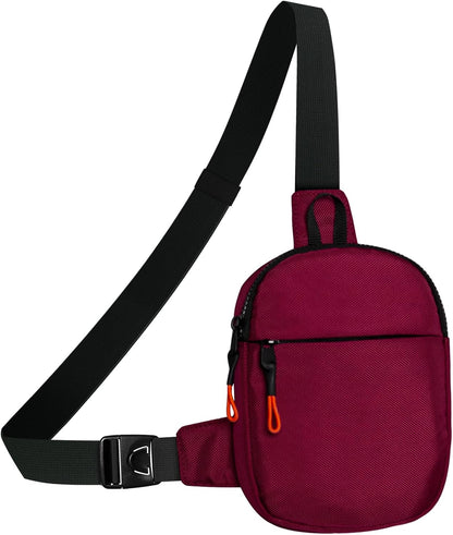 MJNUONE Mini Sling Bag for Men Outdoor Lightweight Small Crossbody Bag Women Casual Daily Bag Waterproof Chest Bag for Travel