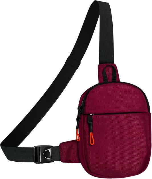 MJNUONE Mini Sling Bag for Men Outdoor Lightweight Small Crossbody Bag Women Casual Daily Bag Waterproof Chest Bag for Travel