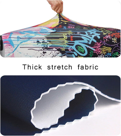 WUJIAONIAO Travel Luggage Cover Baggage Suitcase Cover Protector Skins 18-32 Inch (Graffiti A8, L (for 25-28 inch luggage))