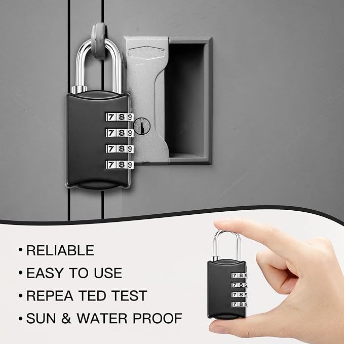 Sadnyy 15 Pcs 4 Digit Combination Locks Combination Padlock Luggage Number - Image 5