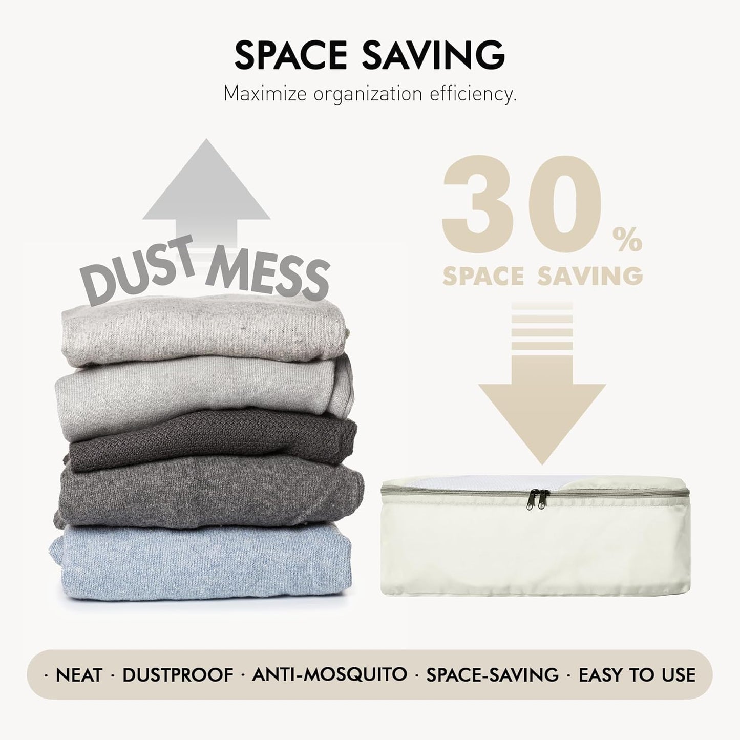 WVM Packing Cubes for Travel, 8 Set Luggage Organizer Bags with Shoe Bag, Toiletry Bag & Laundry Bag, Travel Accessories Essentials Packing Organizer, Beige