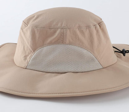 Home Prefer UPF50+ Mens Sun Hat Wide Brim Fishing Hat for Men UV Protection Womens Beach Bucket Hat for Golf Hiking Gardening