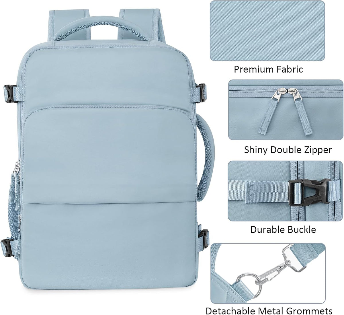 Travel Backpack for Women Men,Travel Laptop Backpack w/USB Charging Port, Waterproof Travel Backpack Carry On Flight Approved,Weekender Business Hiking Bag,Laptop Backpack 17 inch