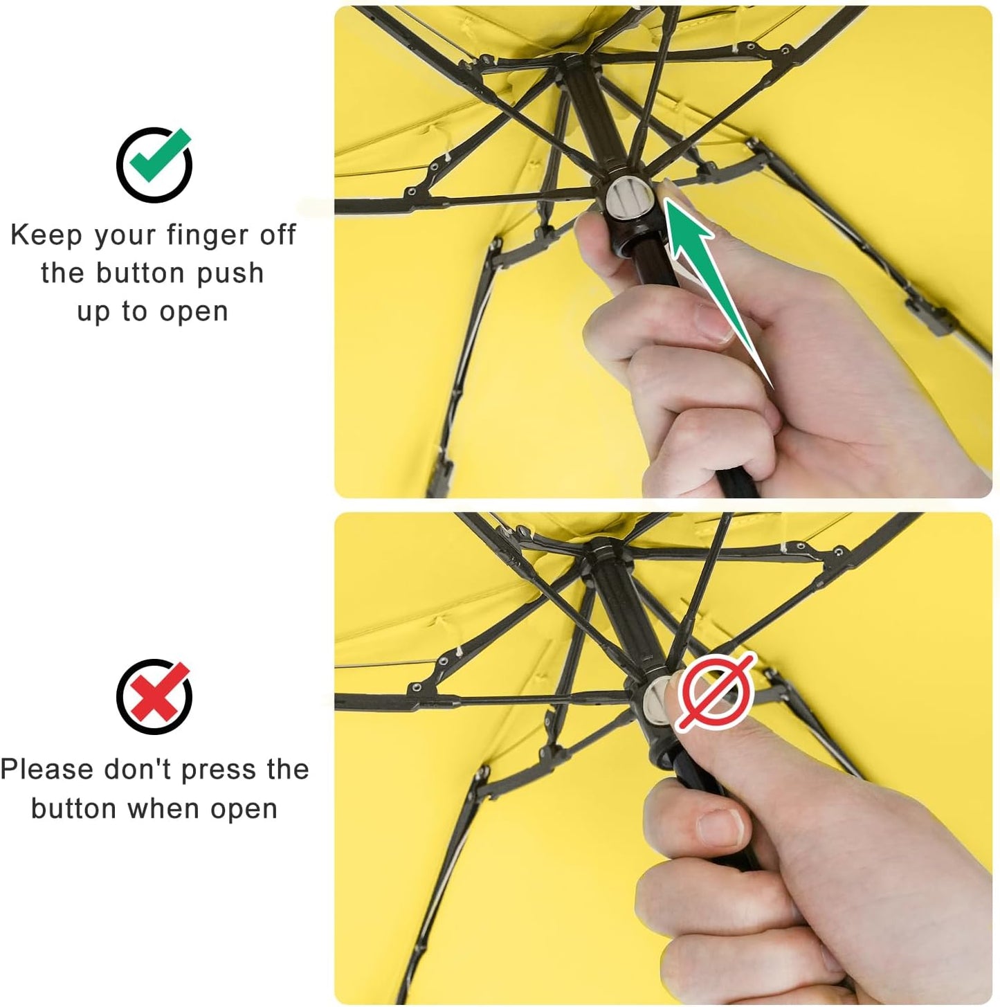 Mini Travel Umbrella - UPF 50+ Sun Protection Compact Manual Open Small Sun Umbrella