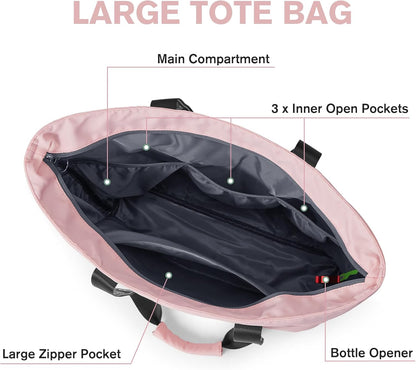 G4Free Beach Bag, Waterproof Beach Bags for Women, Personalized Strap Tote Bag for Women Birthday Gifts