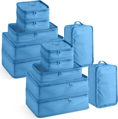 Reginary 6 Set Travel Packing Cubes Luggage Organizer Set Lightweight Suitcase with Shoe Bag for Clothes Toiletries