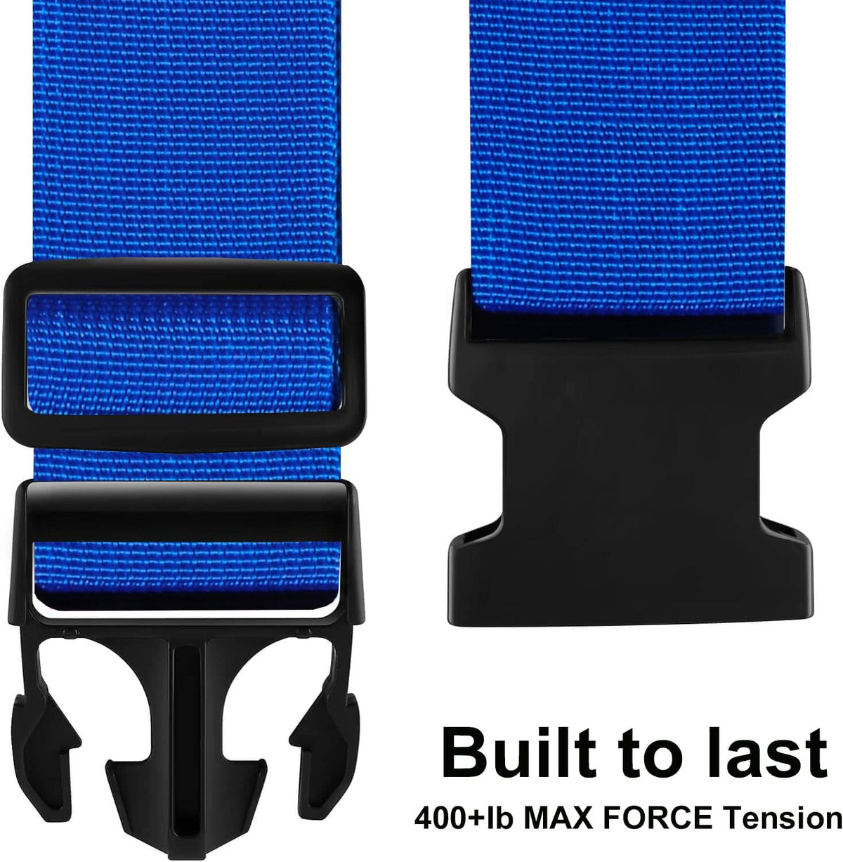 Luggage Straps for Suitcases TSA Approved-2 Pack Bright Personalized Luggage Belt Strap for Suitcase/Carry On Bag Luggage Accessories for Travel (Blue)